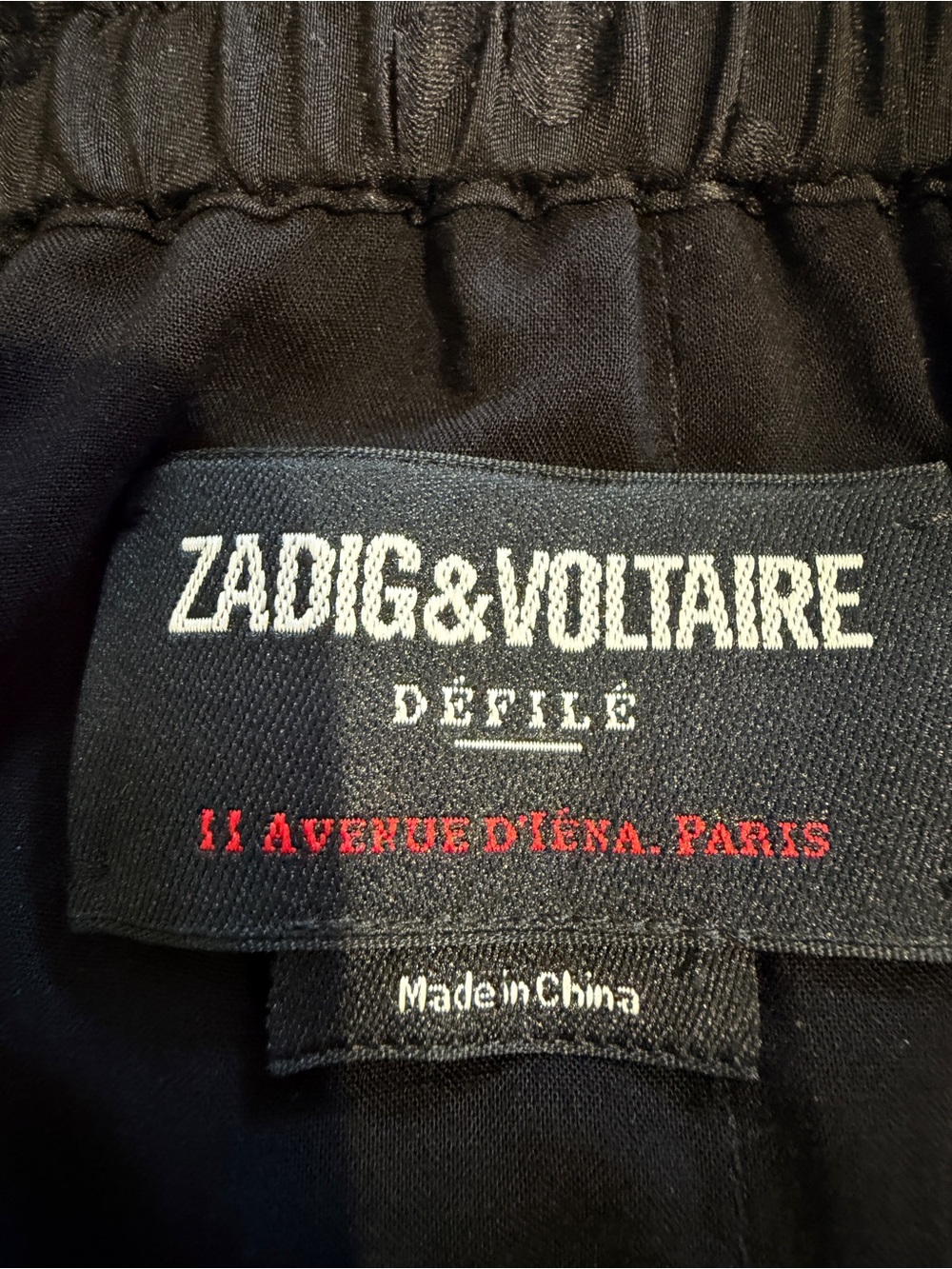 Zadig & Voltaire Black Label with White and Red Embroidery - Picture 4 of 4